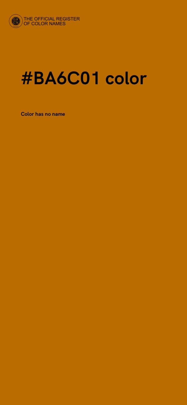 #BA6C01 color image