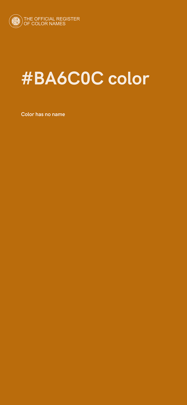 #BA6C0C color image