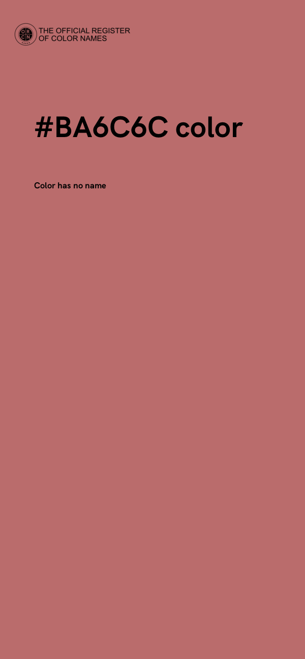 #BA6C6C color image