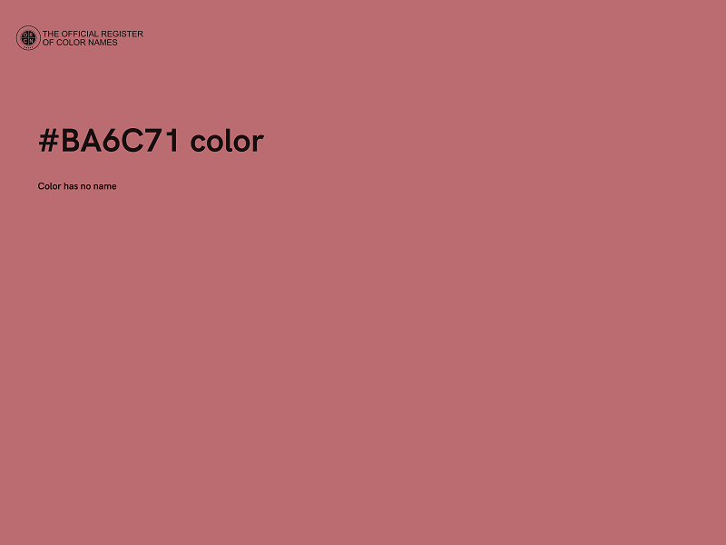 #BA6C71 color image