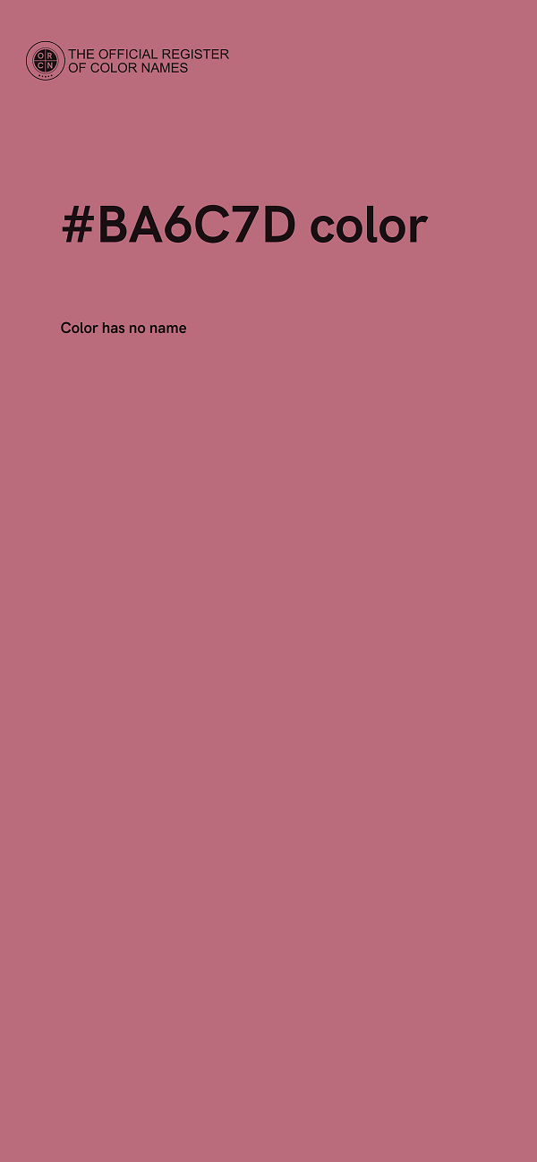 #BA6C7D color image