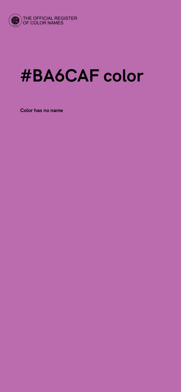 #BA6CAF color image