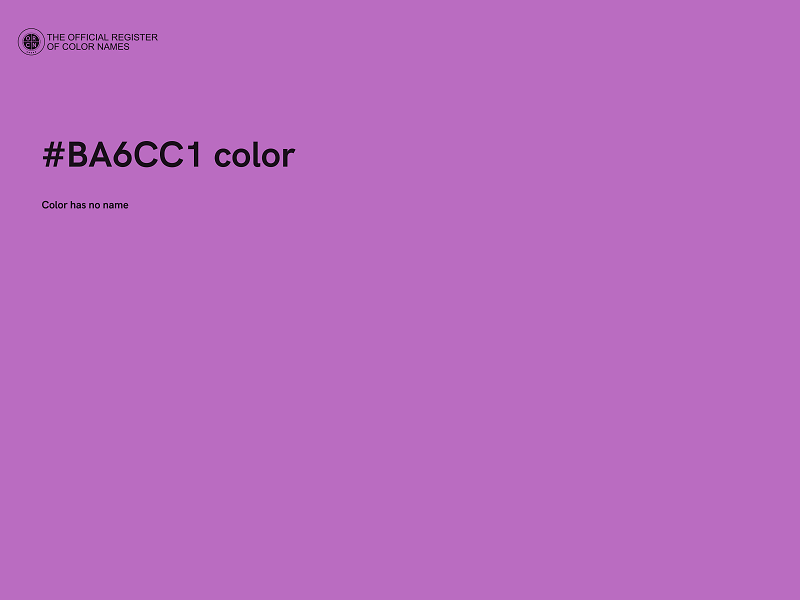 #BA6CC1 color image