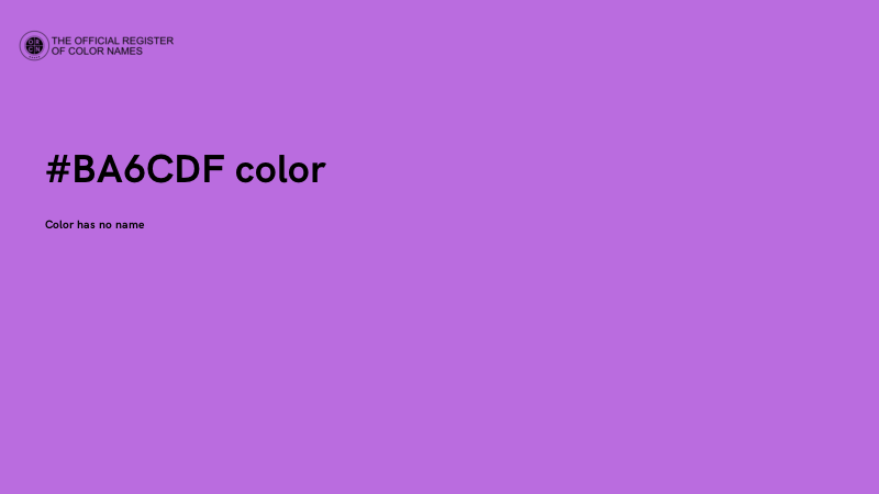 #BA6CDF color image