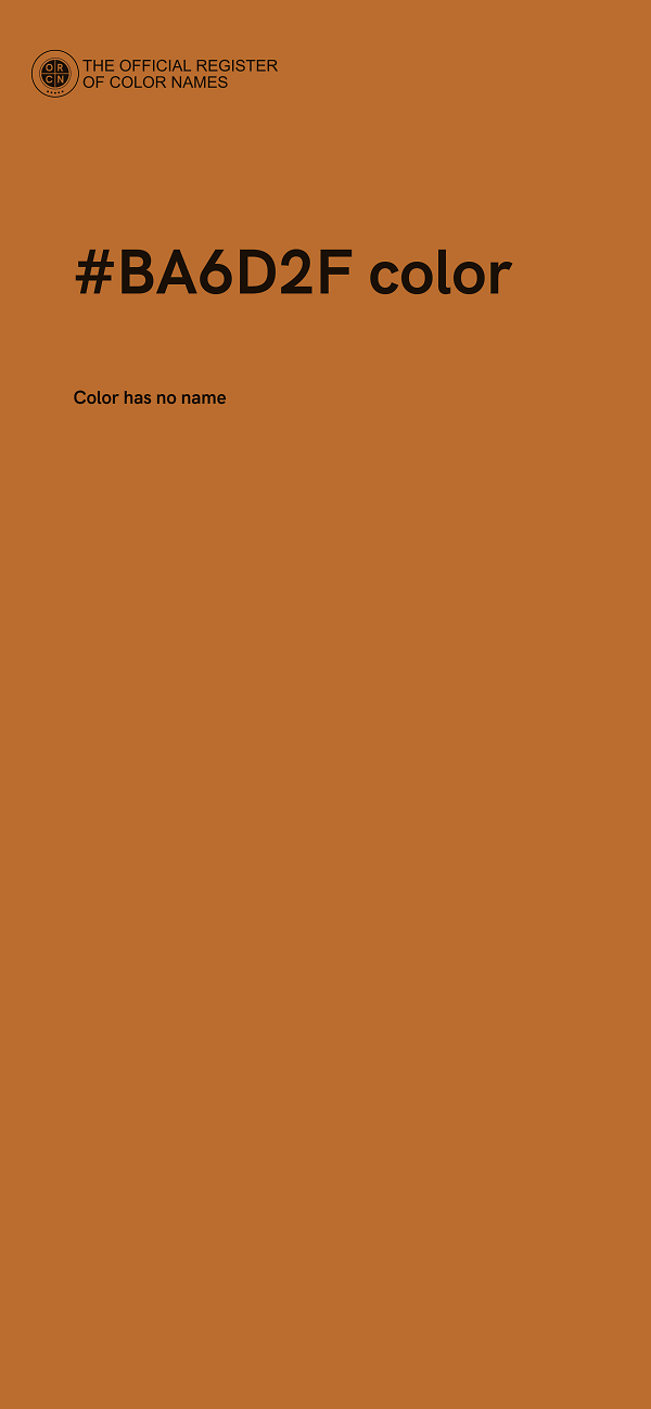 #BA6D2F color image