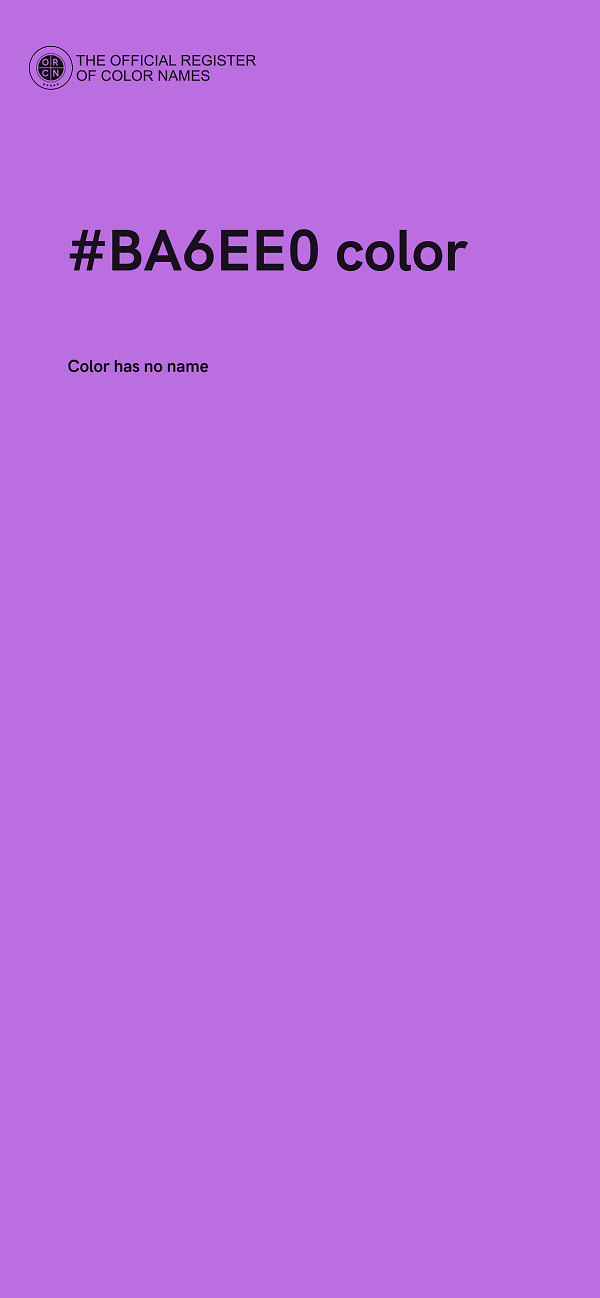 #BA6EE0 color image