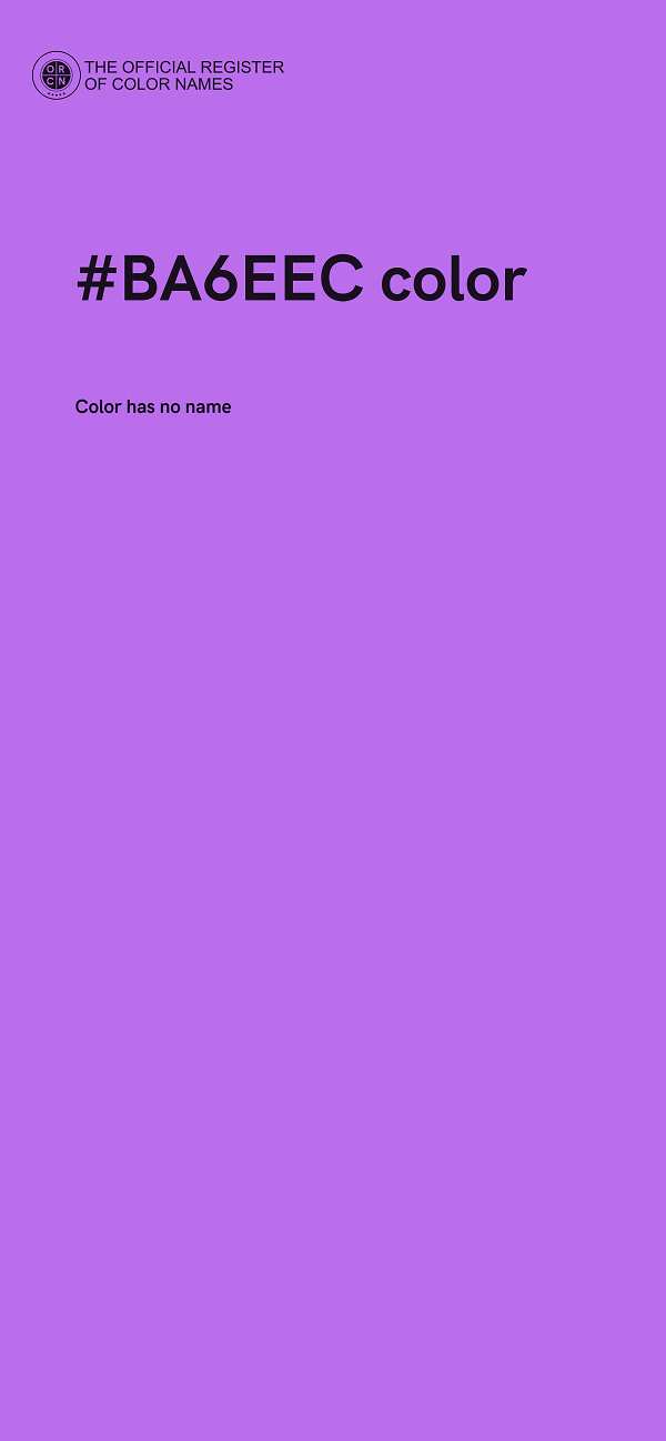 #BA6EEC color image