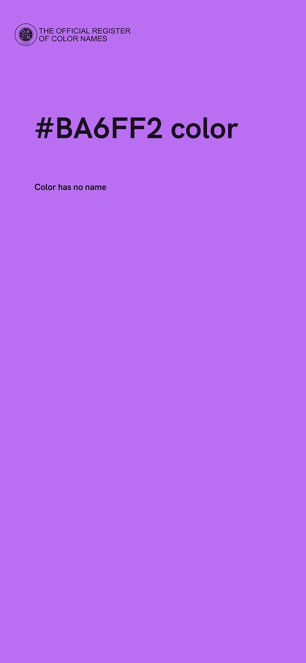 #BA6FF2 color image