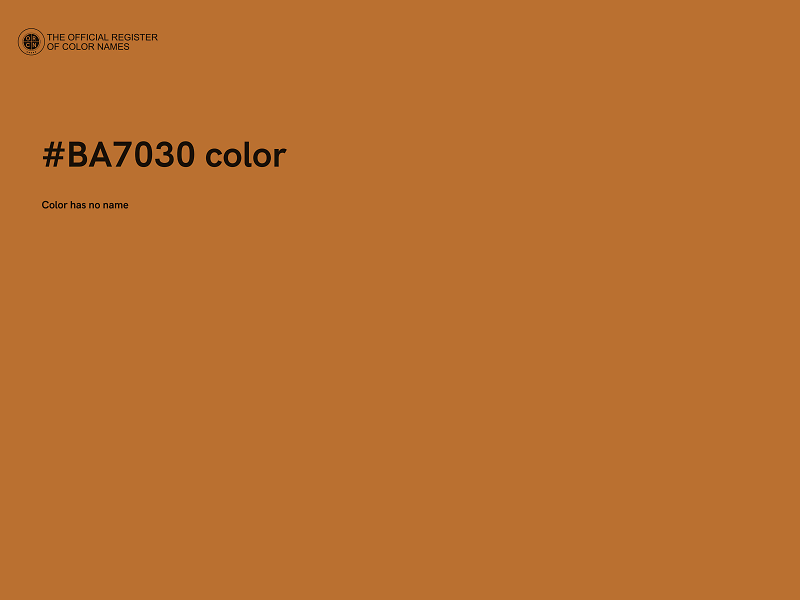 #BA7030 color image