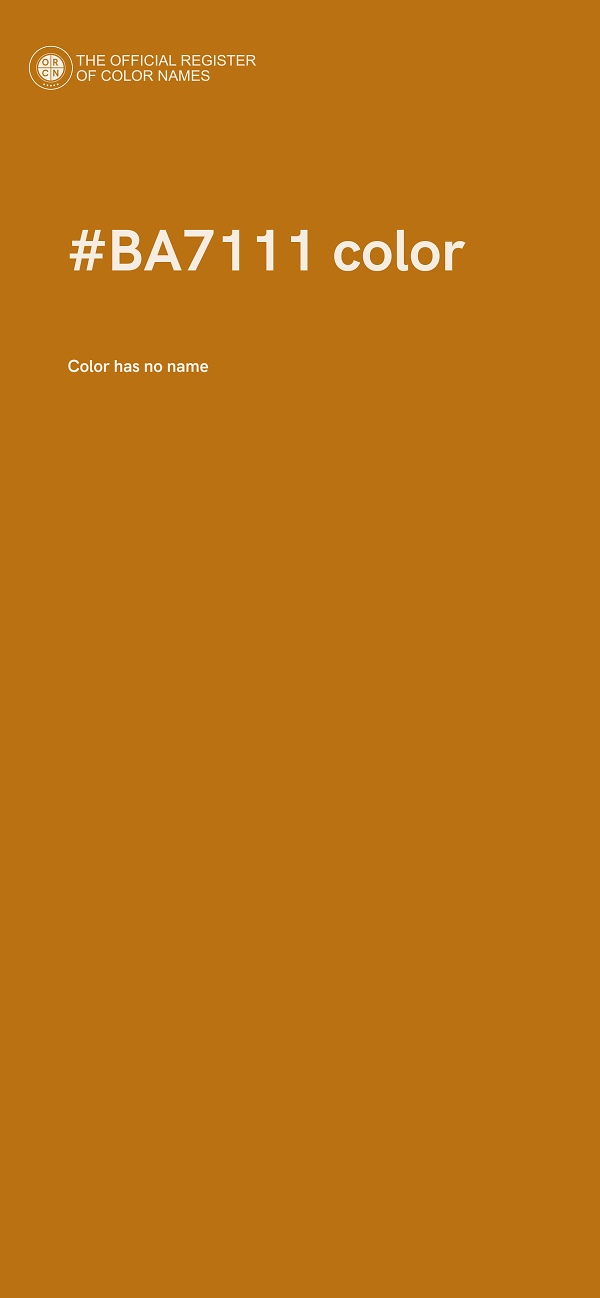 #BA7111 color image