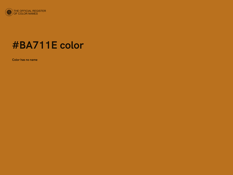 #BA711E color image