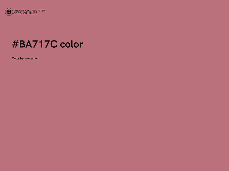 #BA717C color image