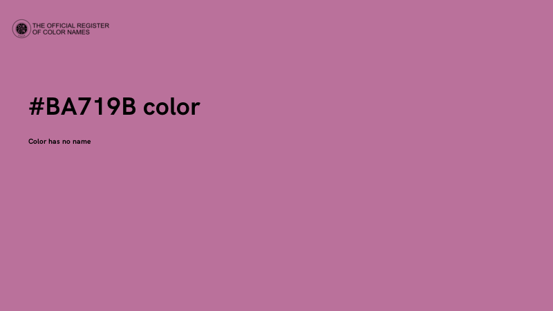 #BA719B color image