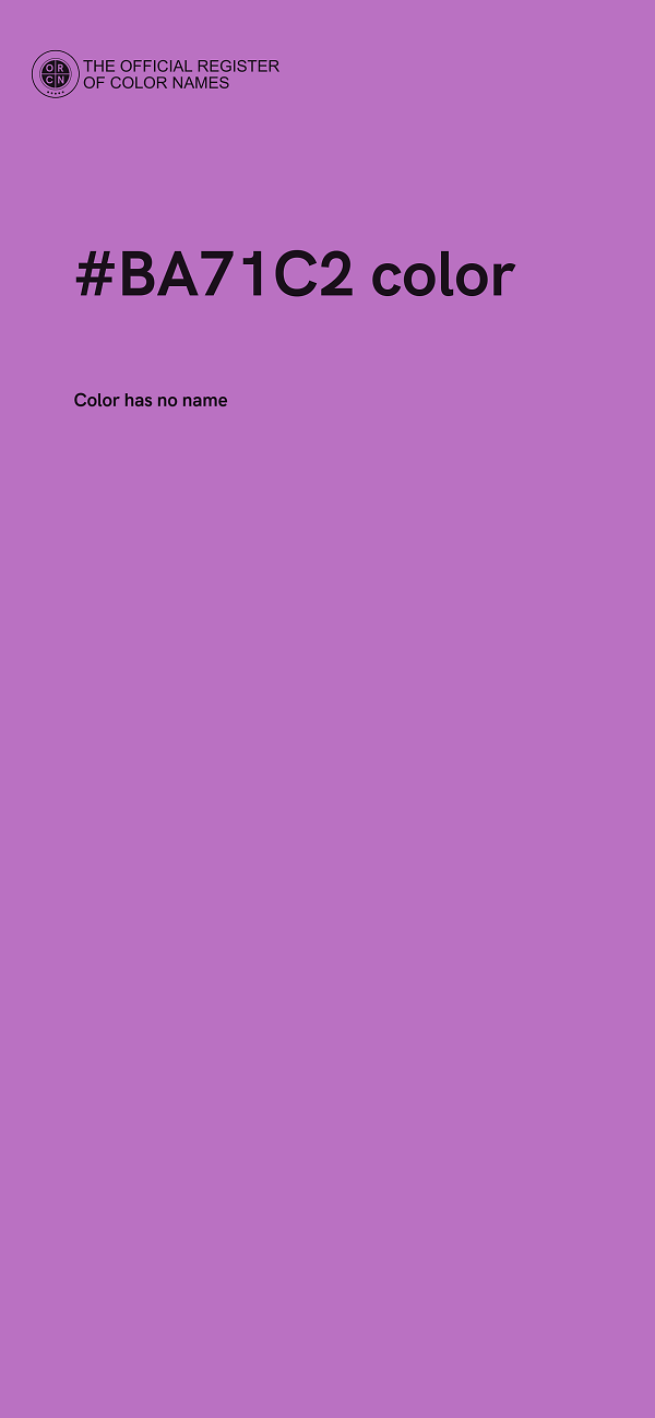 #BA71C2 color image