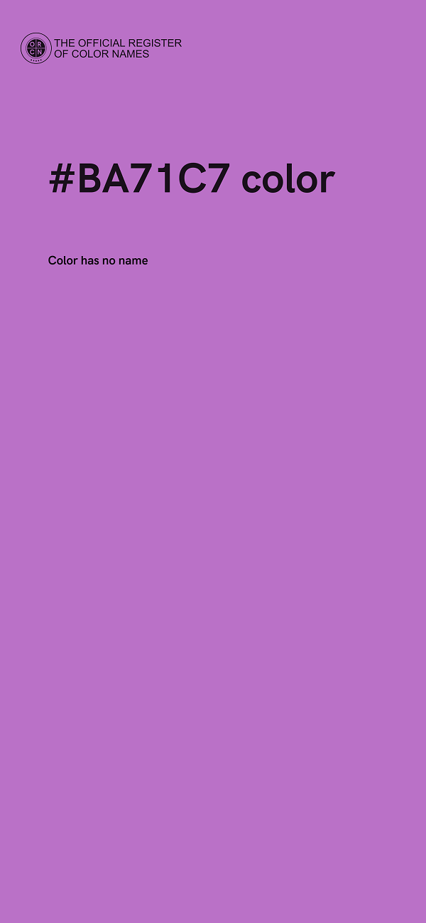 #BA71C7 color image