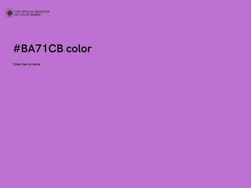 #BA71CB color image