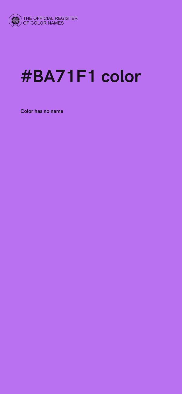 #BA71F1 color image