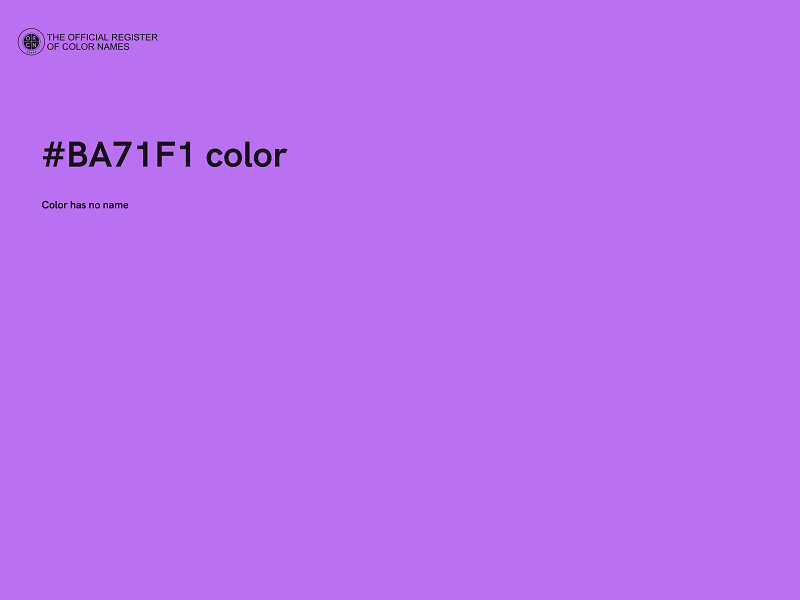 #BA71F1 color image