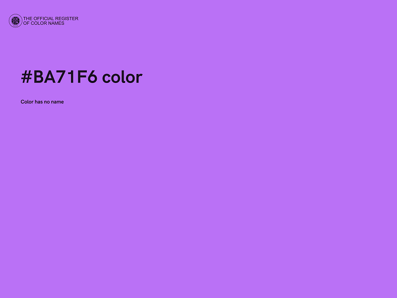 #BA71F6 color image