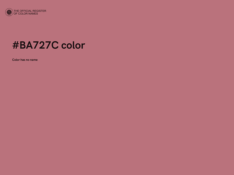 #BA727C color image