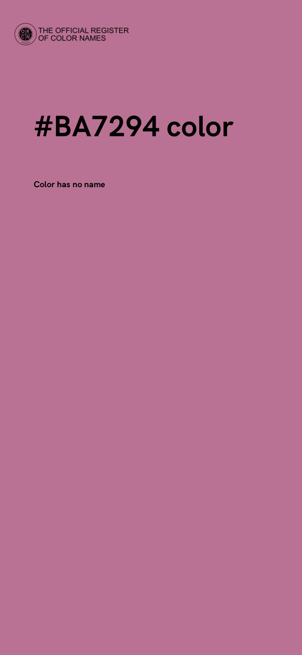 #BA7294 color image