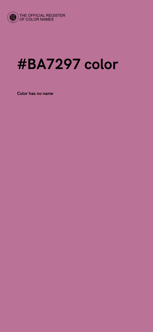 #BA7297 color image