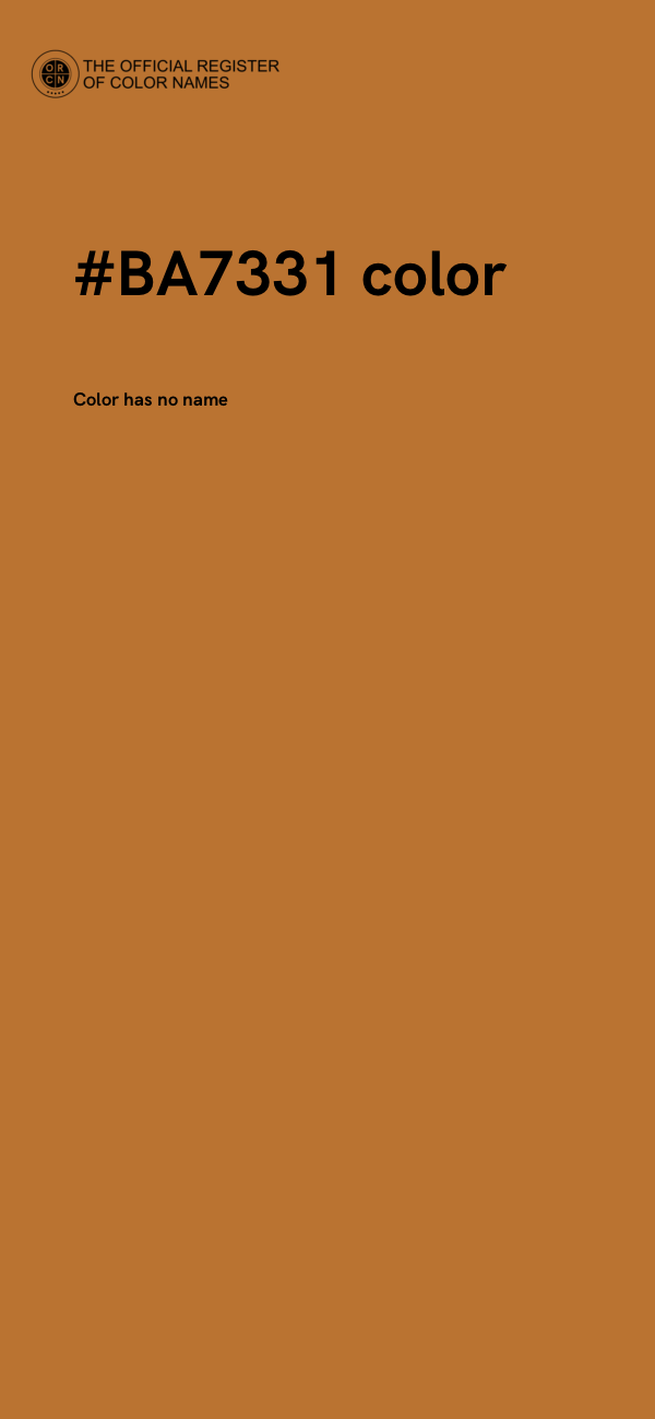 #BA7331 color image