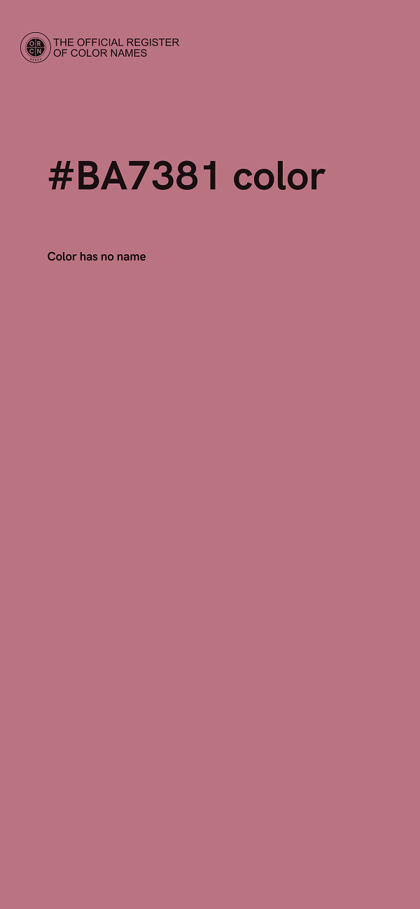#BA7381 color image