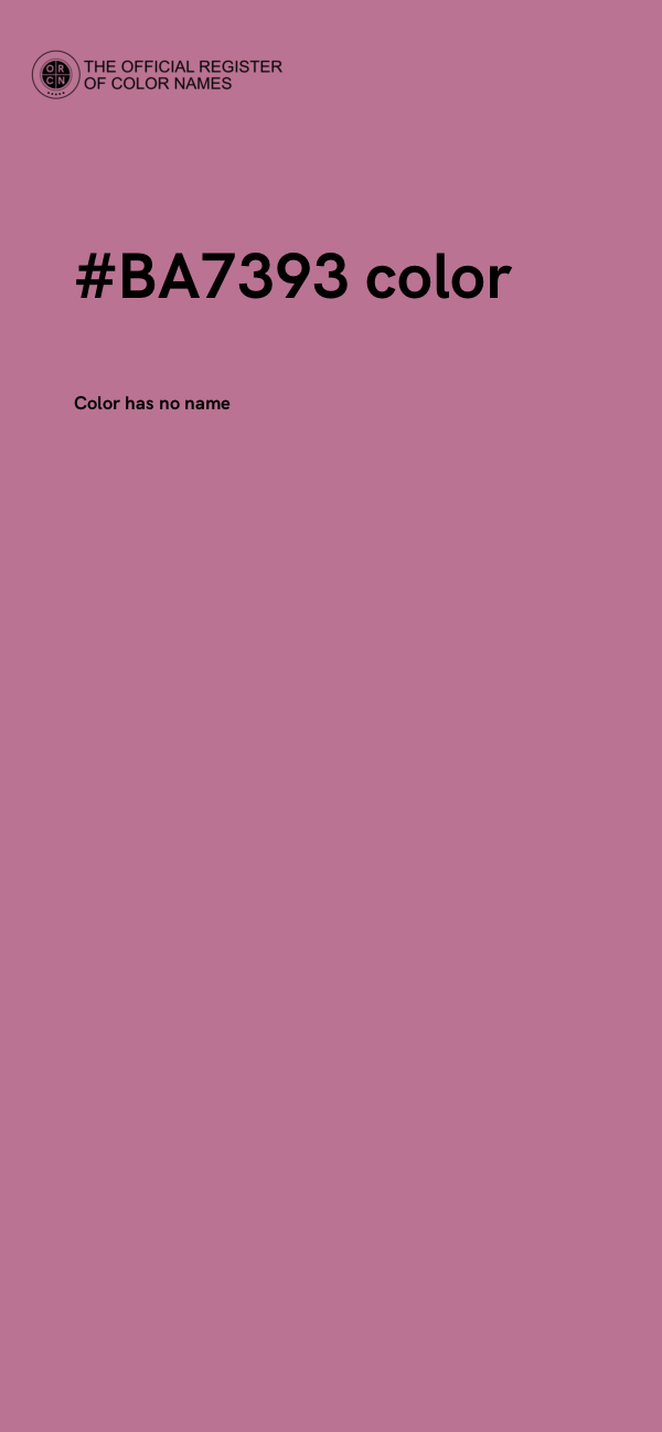 #BA7393 color image