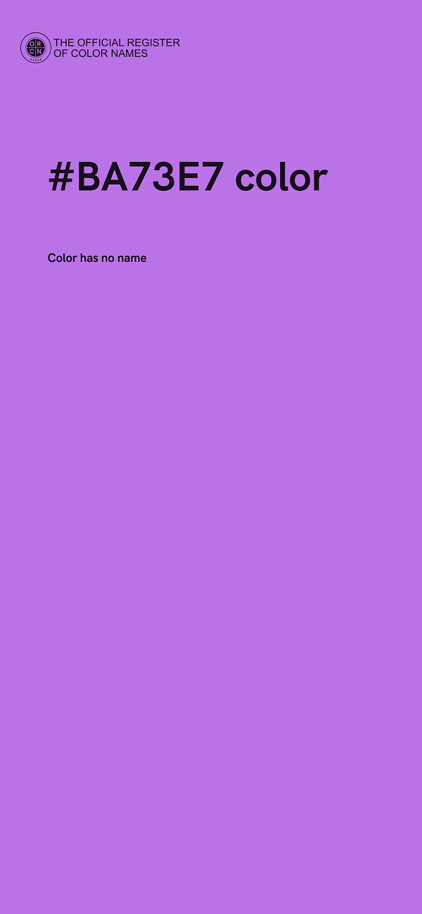 #BA73E7 color image