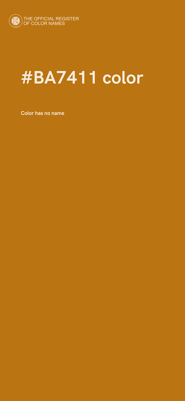 #BA7411 color image