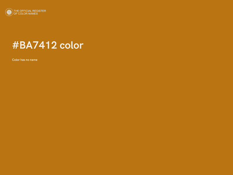 #BA7412 color image