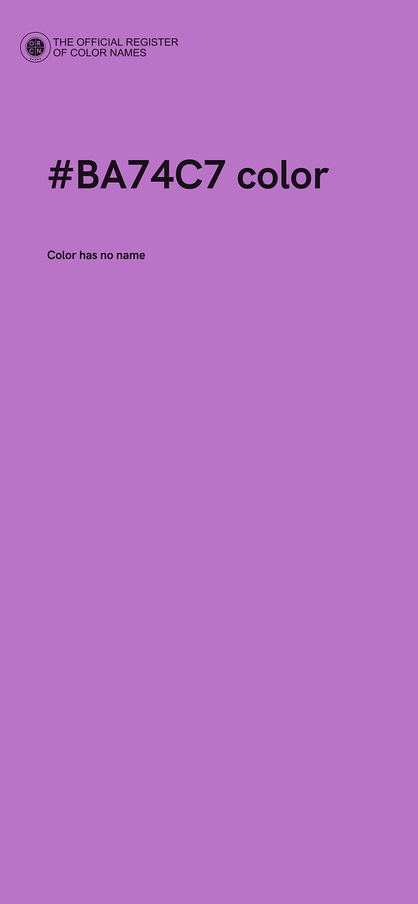 #BA74C7 color image