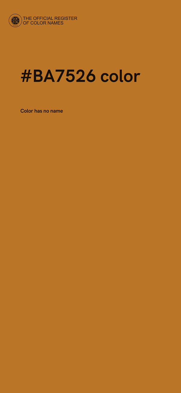 #BA7526 color image