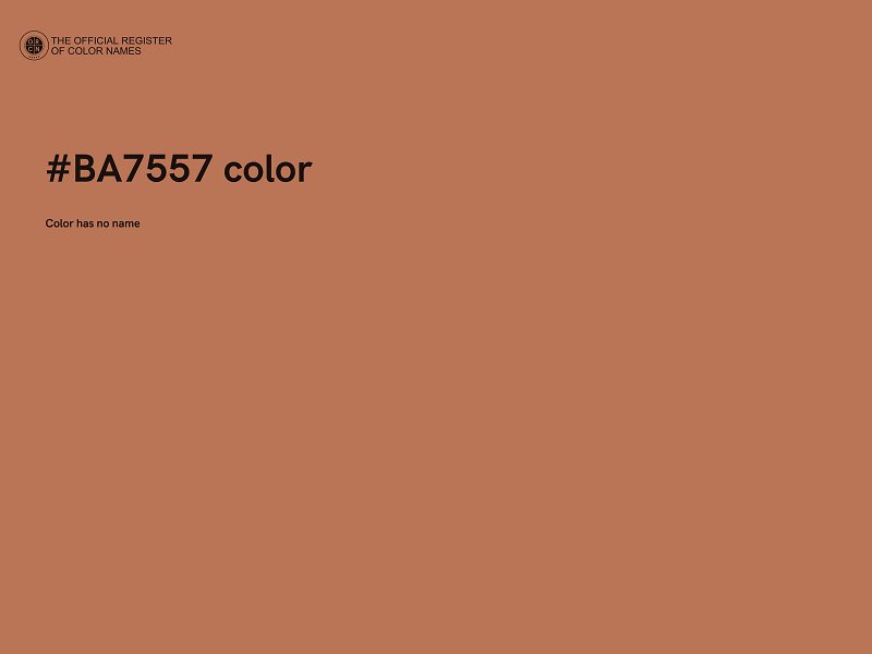 #BA7557 color image