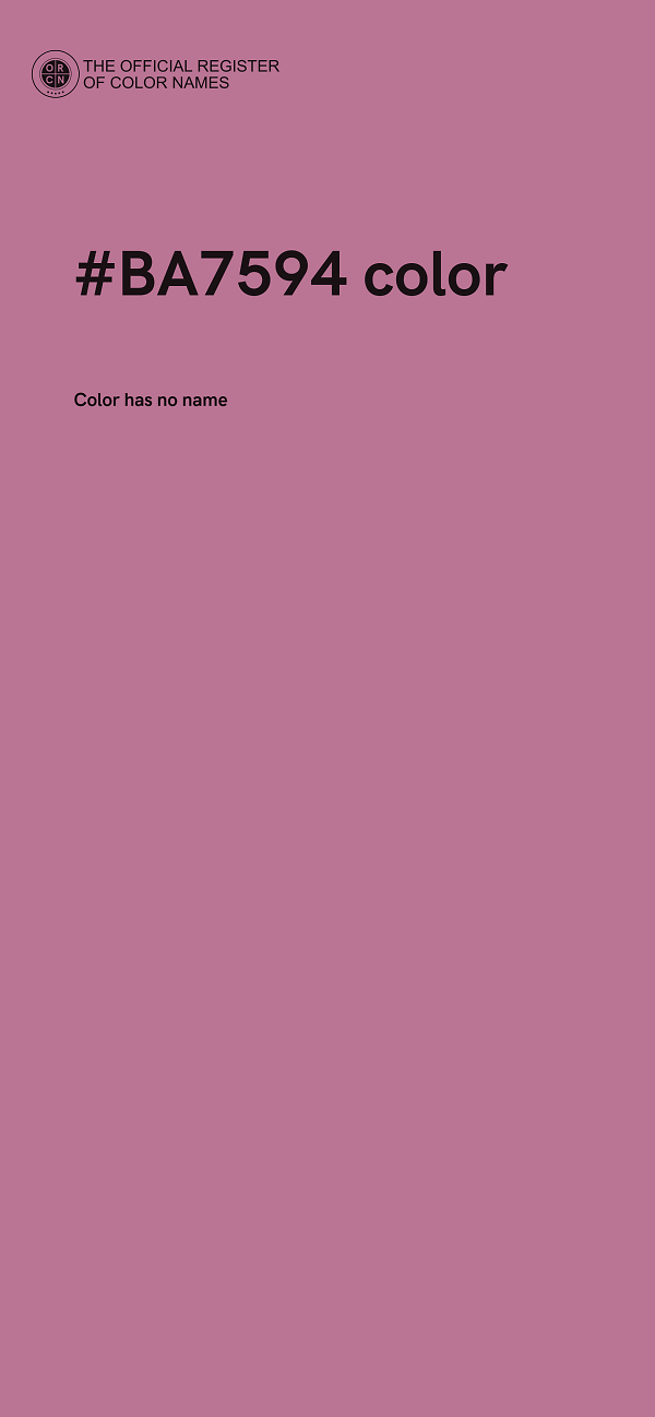 #BA7594 color image