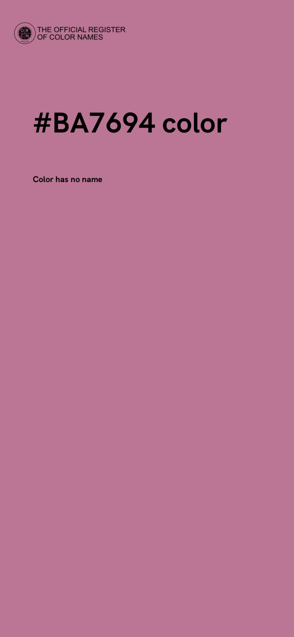 #BA7694 color image