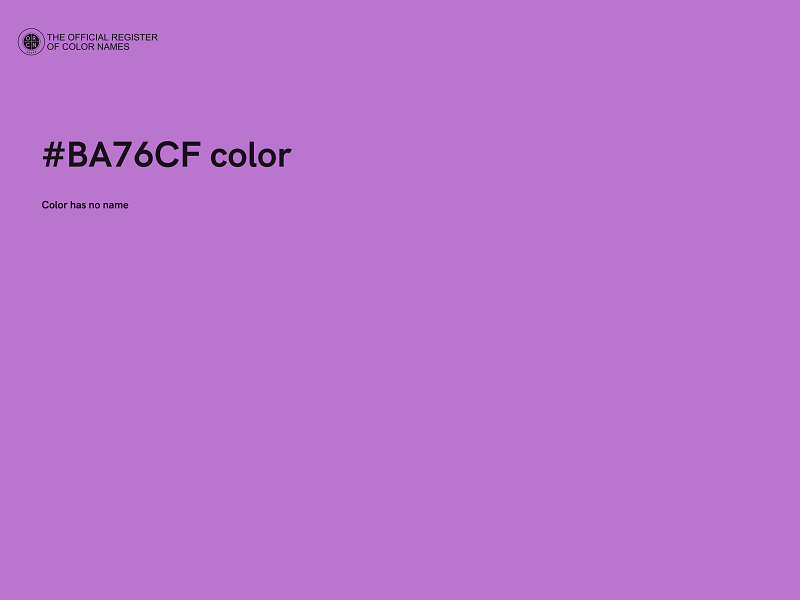 #BA76CF color image