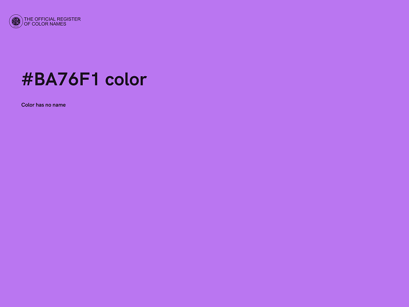 #BA76F1 color image