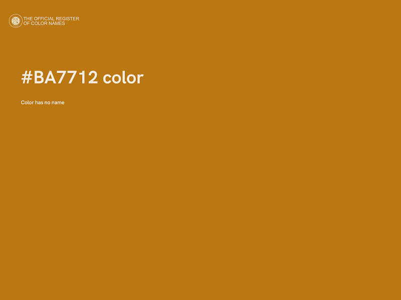 #BA7712 color image