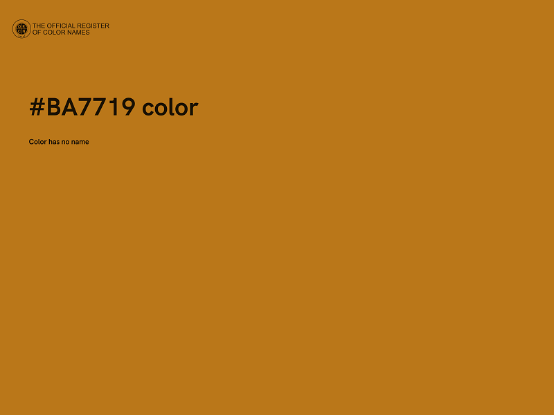 #BA7719 color image