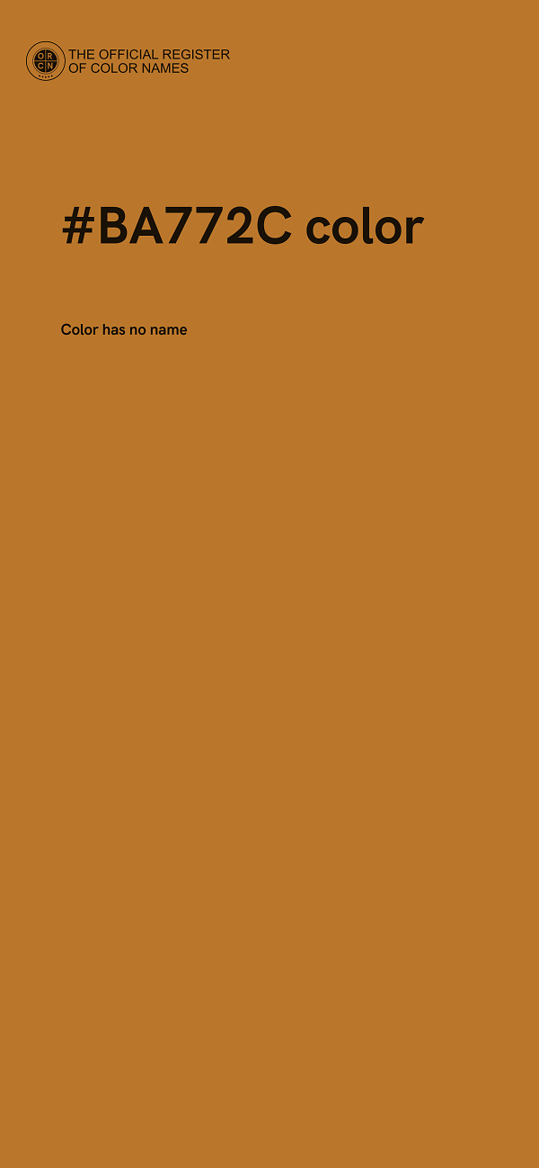 #BA772C color image