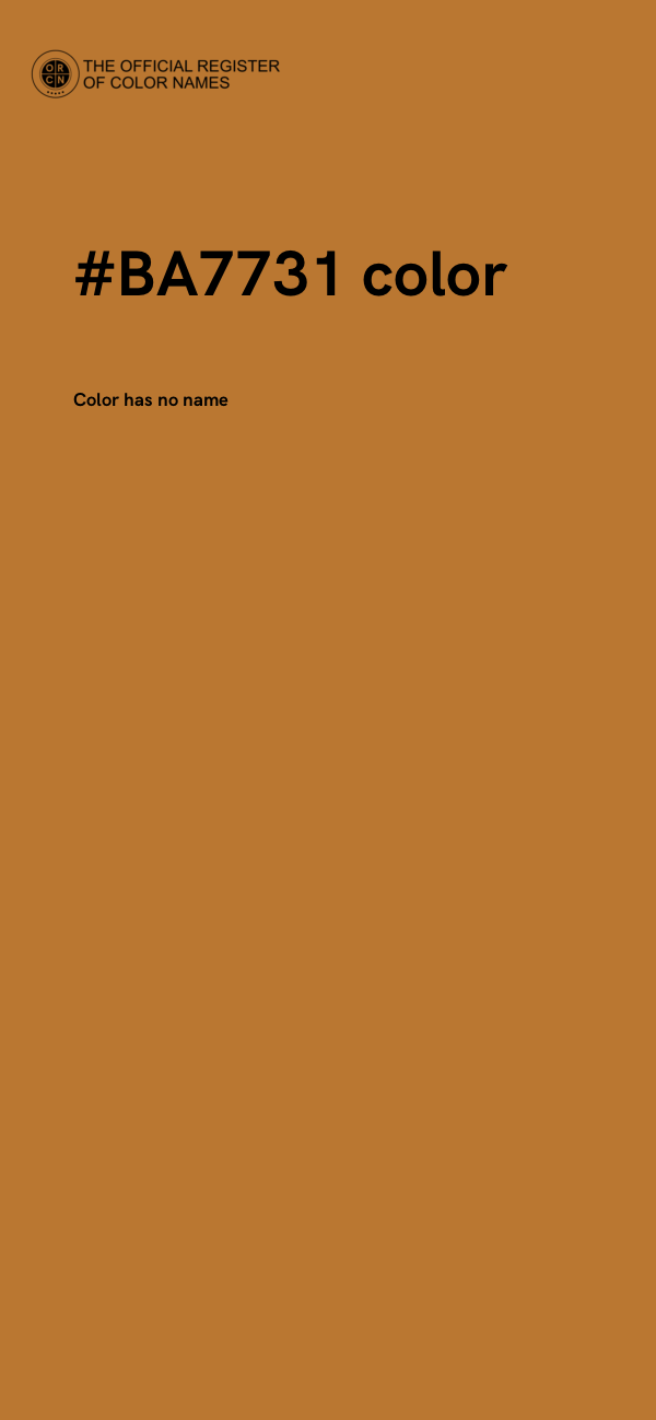 #BA7731 color image
