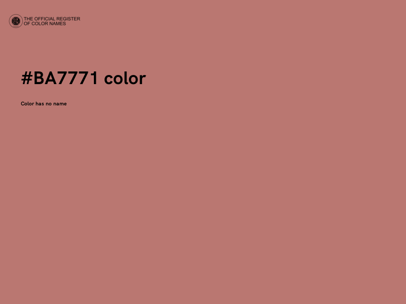 #BA7771 color image