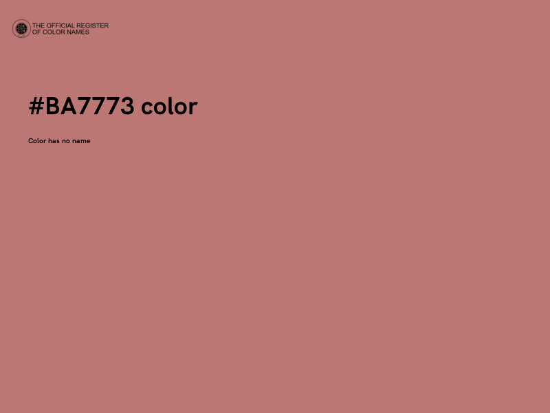 #BA7773 color image