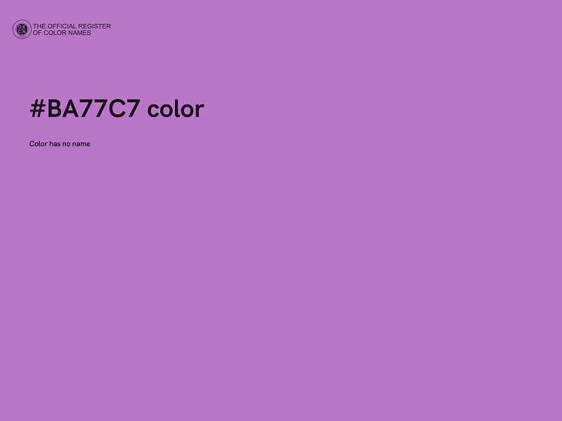 #BA77C7 color image