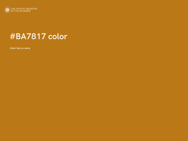 #BA7817 color image