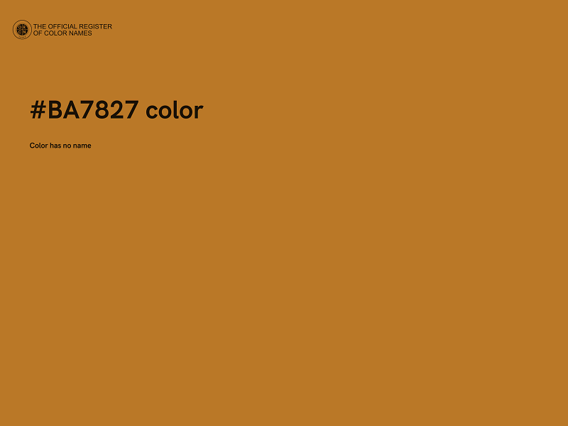 #BA7827 color image