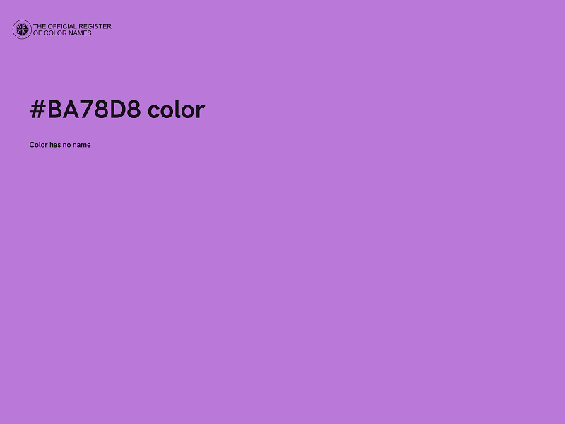 #BA78D8 color image