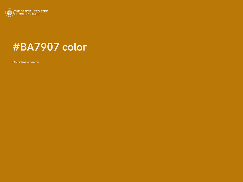 #BA7907 color image